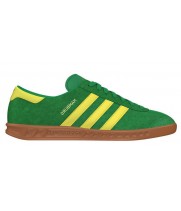Кроссовки Adidas Originals Hamburg зеленые с желтым