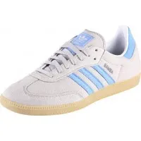 Кроссовки Adidas Hamburg серые с голубым