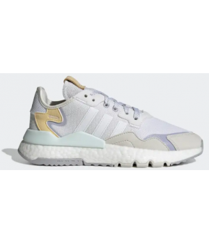 Adidas кроссовки Nite Jogger белые с бежевым