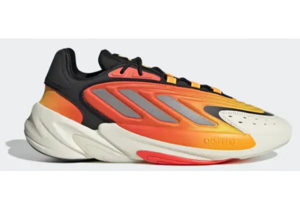 Кроссовки Adidas Ozelia белые с оранжевым