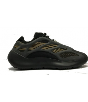 Кроссовки Adidas Yeezy Boost 350 черные с желтым
