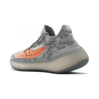 Кроссовки Adidas Yeezy Boost 380 серые с оранжевым