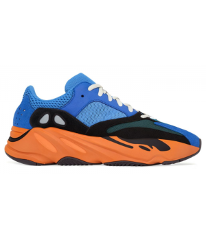 Кроссовки Adidas Yeezy Boost 700 синие с оранжевым