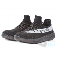 Кроссовки Adidas Yeezy Boost 350 V2 черные с белым