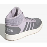 Зимние кроссовки Adidas Hoops 2.0 высокие серые