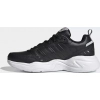 Мужские кроссовки Adidas Originals Strutter кожаные черно-белые