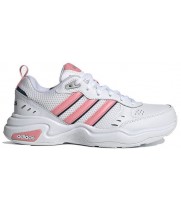 Кроссовки Adidas Strutter белые с розовым