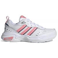 Кроссовки Adidas Strutter белые с розовым