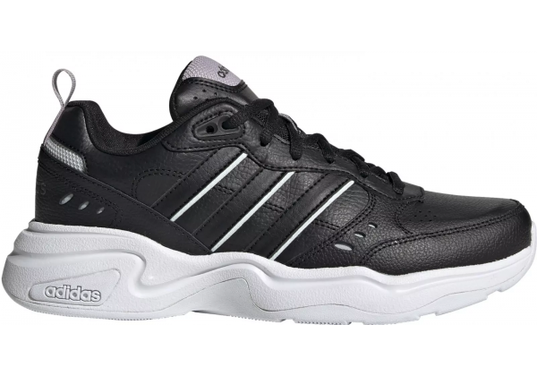 Мужские кроссовки Adidas Originals Strutter кожаные черно-белые