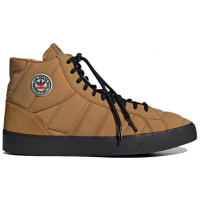 Зимние кроссовки Adidas Basket Profi высокие коричневые