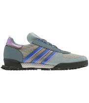 Кроссовки Adidas Marathon серо-черные с синим