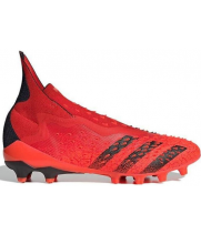 Бутсы Adidas Predator Freak+ Fg красные с черным