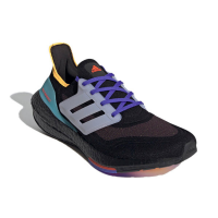 Кроссовки Adidas Ultra Boost черные с желтым и синим