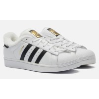 Зимние кроссовки Adidas Superstar белые