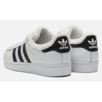 Зимние кроссовки Adidas Superstar белые