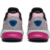 Adidas кроссовки Falcon черно-серые с розовым