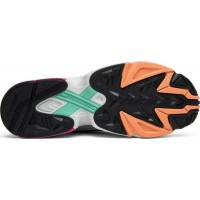 Adidas кроссовки Falcon черно-серые с розовым