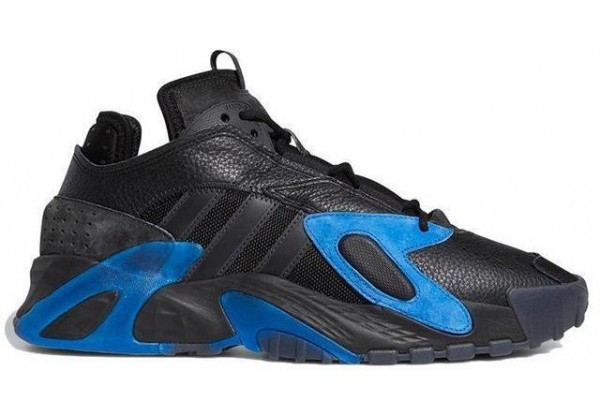 Кроссовки Adidas Streetball черные с синим