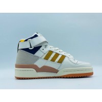 Кроссовки Adidas Forum 84 бело-синие с желтым