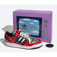 Кроссовки Adidas x Simpsons Forum 84 Low красные