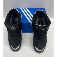 Adidas ZX 750 High Black с мехом
