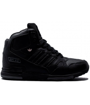 Adidas ZX 750 High All Black с мехом