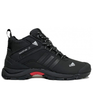 Ботинки Adidas Terrex Climaproof High Black White с мехом