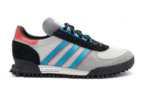Мужские кроссовки Adidas Originals Marathon серые с черным