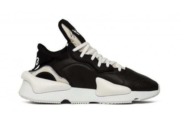 Кроссовки Adidas Y-3 Kaiwa черные с белым
