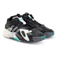 Кроссовки Adidas Streetball черные с голубым