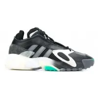 Кроссовки Adidas Streetball черные с голубым