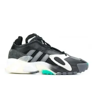 Кроссовки Adidas Streetball черные с голубым