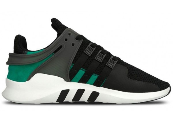 Кроссовки Adidas Equipment черные с зеленым