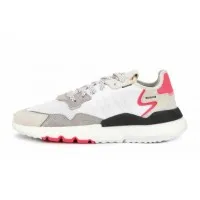 Кроссовки Adidas Nite Jogger серо-красные с черным