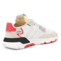 Кроссовки Adidas Nite Jogger серо-красные с черным