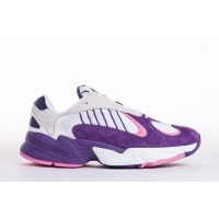 Кроссовки Adidas Yung 1 белые с фиолетовым