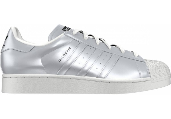 Кроссовки Adidas Superstar серебряные