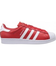 Кроссовки Adidas Superstar красные с белым