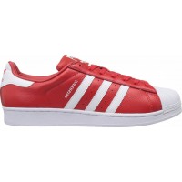 Кроссовки Adidas Superstar красные с белым