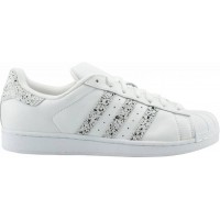 Мужские кроссовки Adidas Originals Superstar белые с мрамором