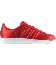 Кроссовки Adidas Superstar кожаные красные
