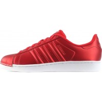 Кроссовки Adidas Superstar кожаные красные