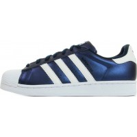 Кроссовки Adidas Superstar синие с белым