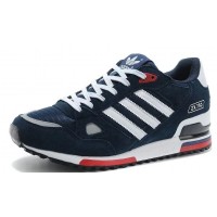 Кроссовки Adidas ZX 750 синие с красным