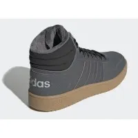 Зимние кроссовки Adidas Hoops 2.0 высокие темно-серые