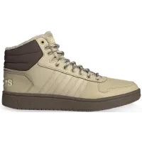 Зимние кроссовки Adidas Hoops 2.0 высокие бежевые