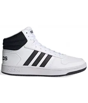 Зимние кроссовки Adidas Hoops 2.0 высокие белые