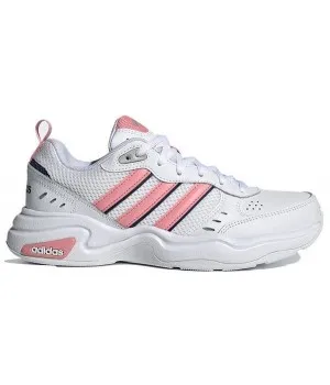 Кроссовки Adidas Strutter белые с розовым