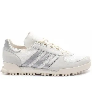 Кроссовки Adidas Marathon бежевые с серебристым