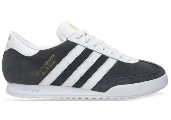Кроссовки Adidas Beckenbauer серые с белым